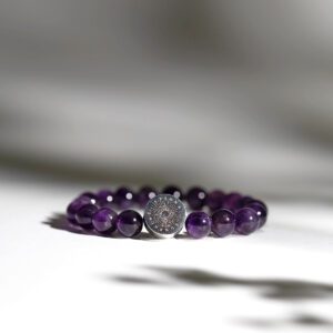 Amethyst Crystal Beaded Bracelet