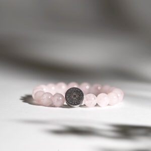 Rose Quartz Crystal Beaded Bracelet