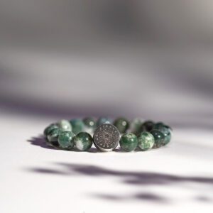 Tree Agate Crystal Beaded Bracelet